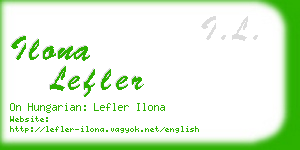 ilona lefler business card